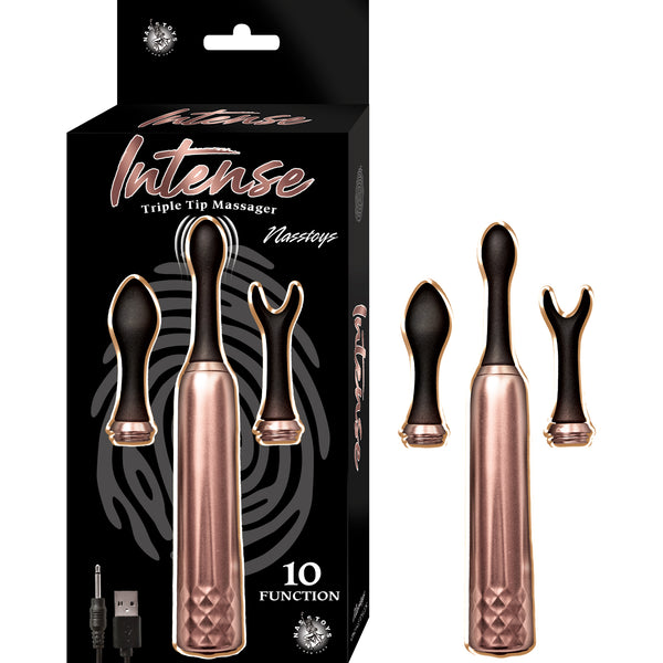 TRIPLE TIP MASSAGER - ROSE GOLD