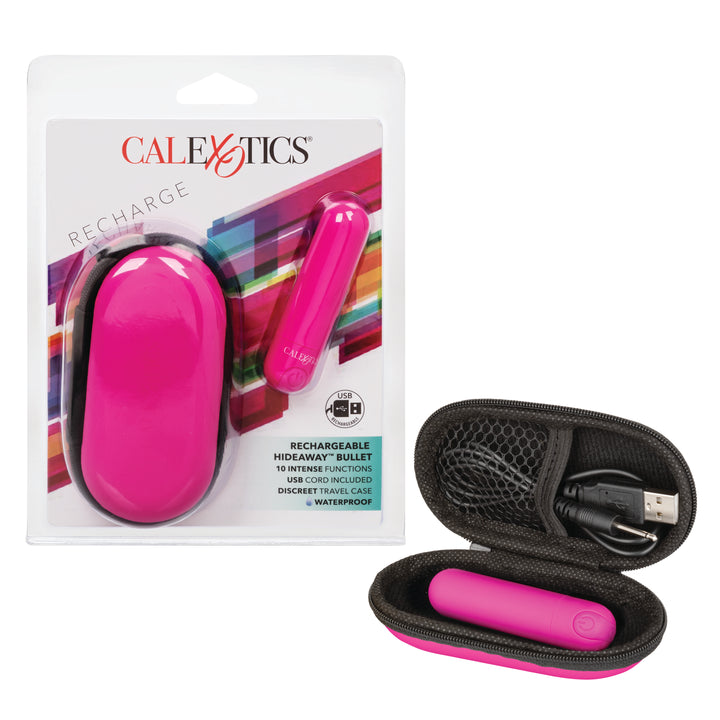 RECHARGEABLE HIDEAWAY BULLET - PINK