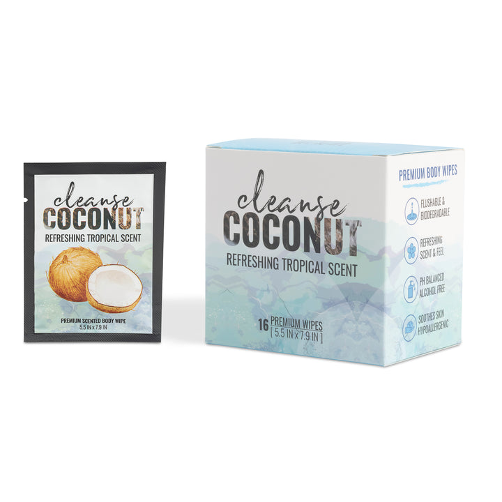 COCONUT - CLEANSE WIPE 16CT