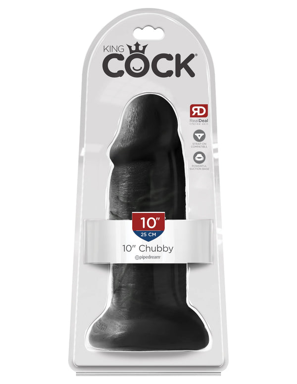 10" CHUBBY COCK - BLACK