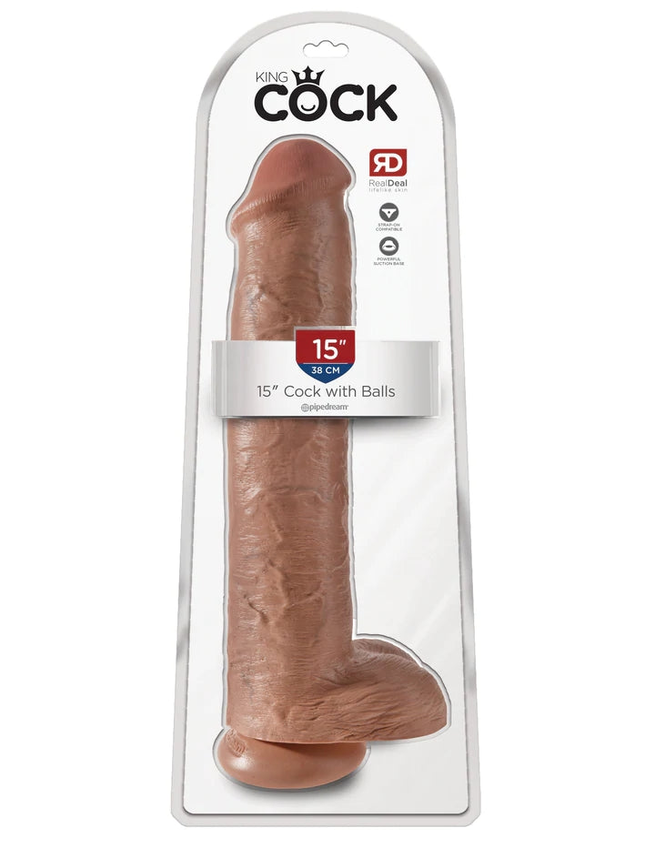 15" COCK W/ BALLS - TAN