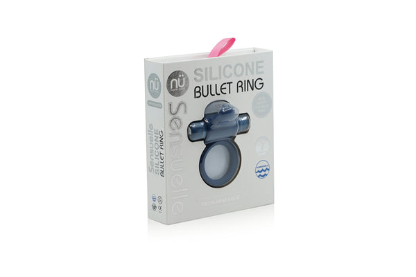 SILICONE BULLET RING - BLACK