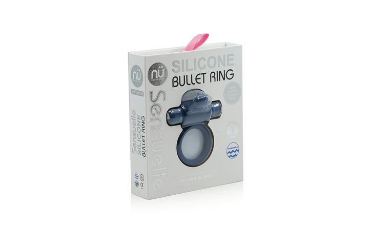 SILICONE BULLET RING - BLACK