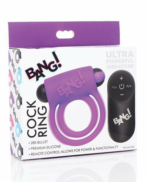 COCK RING W/ R/C - PURPLE