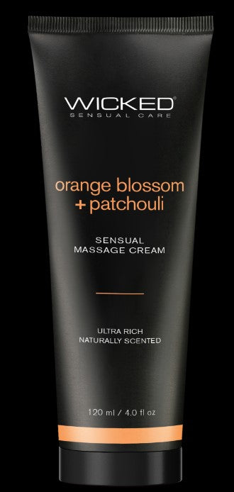 ORANGE BLOSSOM + PATCHOULI MASSAGE CREAM 4 OZ