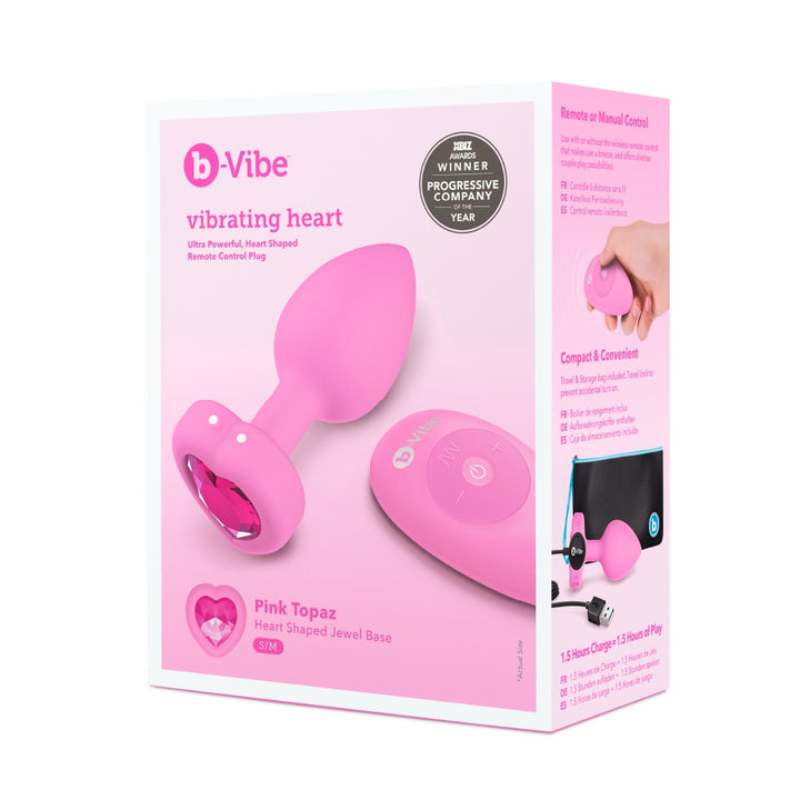 VIBRATING HEART PLUG S/M