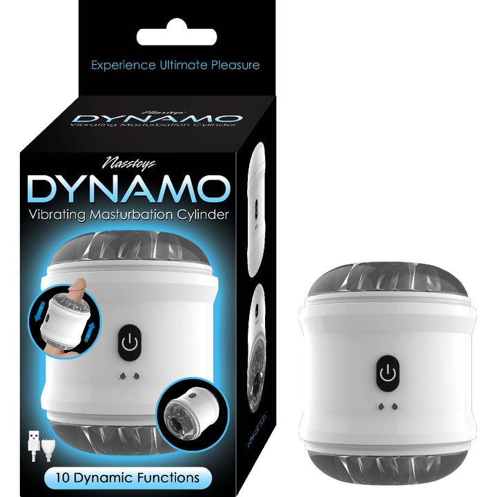 DYNAMO VIBRATING MASTURBATOR CUP-WHITE