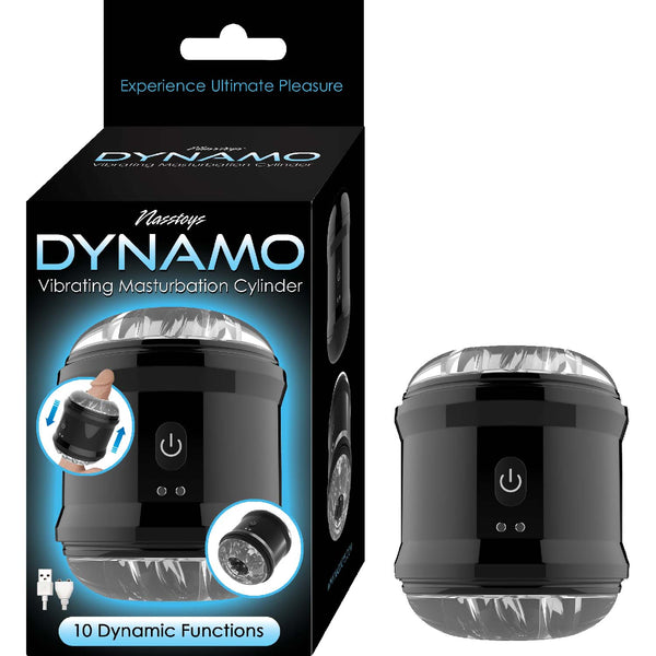 DYNAMO VIBRATING MASTURBATOR CUP-BLACK