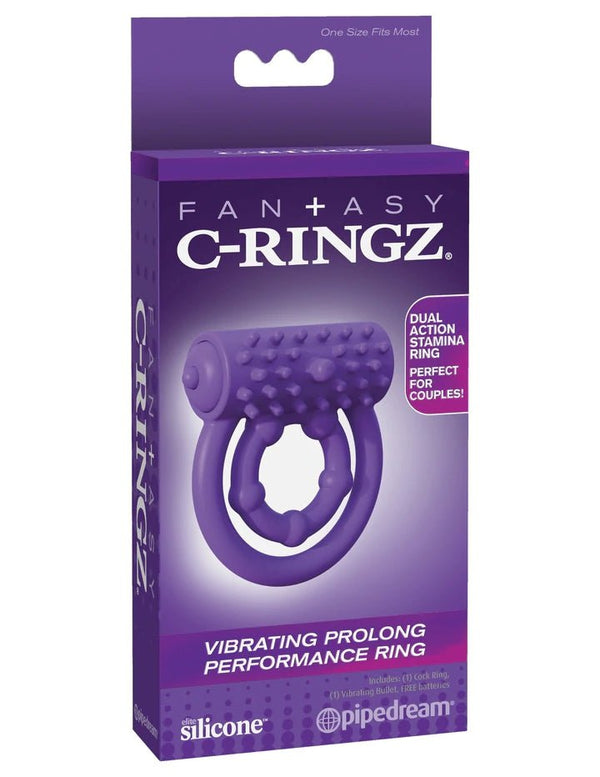 Fantasy C - Ringz Vibrating Prolong Performance Ring - Purple - FOR HIM - Brazzers Toys